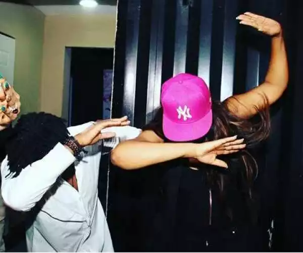 Photo Of Omotola Learning How To Dab From Her Son, Captain E